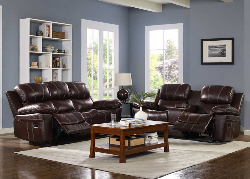 2208 Genuine Leather Sofa Set